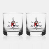 11e regiment gepantserde cavalerie whisky glas (Voorkant)