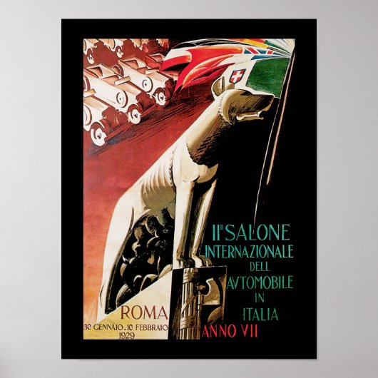 11e Salone Internazionale Automobile ~ Roma Poster (Voorkant)