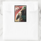 11e Salone Internazionale Automobile ~ Roma Vierkante Sticker (Tas)