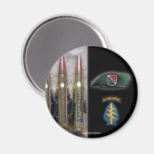 11e Special Forces Flash Patch Vietnam Magnet VFW (Voorkant / Achterkant)