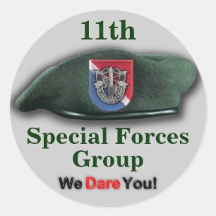 11e Special forces-groep Groene Baretten SFG SF Ronde Sticker