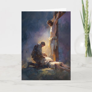 11e Statie van het Kruis - Jezus wordt aan het kru Kaart