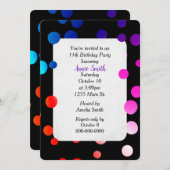 11e Stip van de Birthday Party Kaart (Voorkant / Achterkant)