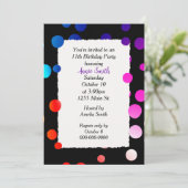 11e Stip van de Birthday Party Kaart (Staand voorkant)