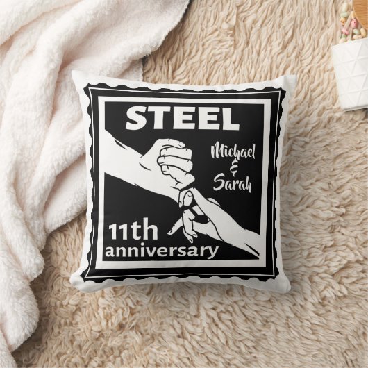 11e trouwdag met handen kussen (Deken)