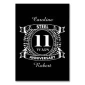 11e trouwdag staal kaart (Voorkant)
