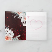 11e trouwdag wenskaart Elegante gol Bedankkaart (Binnen)