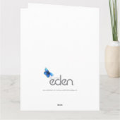 11e turkooise trouwdag hartkaart kaart (Achterkant)