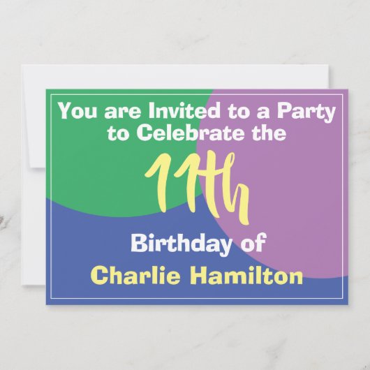 11e uitnodiging (Voorkant)