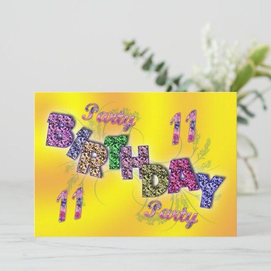 11e uitnodiging voor de partij (Staand voorkant)