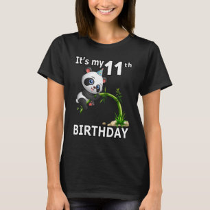 11e verjaardag 11 jaar oude partij dierportaal 5 t-shirt