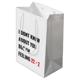 11e verjaardag 22 geïnspireerde feestgeschenktas medium cadeauzakje