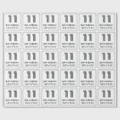 11e verjaardag: Art Deco Geïnspireerde stijl "11"  Cadeaupapier (Vlak)