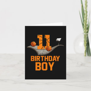 11e verjaardag basketbal jersey 11 jaar oud jongen kaart