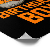 11e verjaardag basketbal jersey 11 jaar oud jongen poster (Hoek)