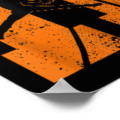 11e verjaardag basketbalfeest 11 jaar Elf jaar Poster (Hoek)