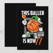 11e verjaardag Basketball Player Funny 11 jaar oud Kaart (Voorkant / Achterkant)