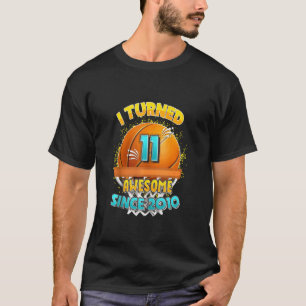 11e verjaardag Basketball Shirt Ik veranderde 11 j