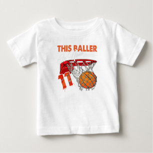 11e verjaardag Basketball TShirt Funny 11 jaar oud