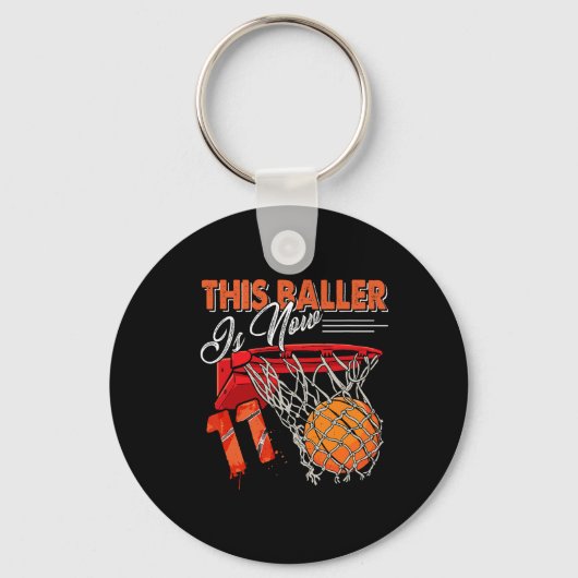 11e verjaardag basketbalplezier 11 jaar oud Kinder Sleutelhanger (Voorkant)