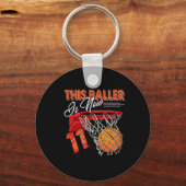 11e verjaardag basketbalplezier 11 jaar oud Kinder Sleutelhanger (Voorkant)
