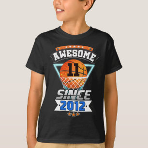 11e verjaardag basketbalspeler Geweldige sinds 201 T-shirt