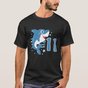 11e verjaardag Boys Shark 11 jaar oude zeehaai T-shirt