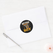 11e verjaardag Bysketbyll Boy 11 jaar oud Bysketby Ronde Sticker (Envelop)