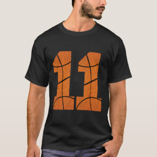 11e Verjaardag Bysketbyll Boys Kinder T-shirt