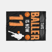 11e verjaardag Bysketbyll - Deze Byller is nu 11 Fleece Deken (Voorkant (Horizontaal))