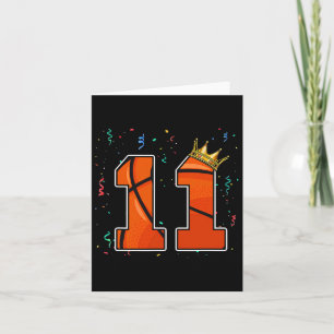 11e Verjaardag Bysketbyll Groot Nummer 11 Jaar Oud Kaart