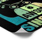 11e verjaardag cadeauniveau 11 niet-vergrendeld Ge Poster (Hoek)