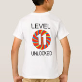 11e verjaardag computergamer t-shirt (Achterkant)