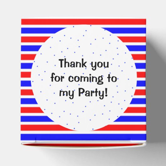 11e verjaardag de douanenaam van de partij rood bl bedankdoosjes (Bovenkant)