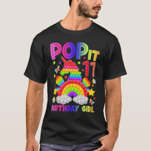 11e verjaardag Fidget Speelgoed Pop it Birthday Gi T-shirt
