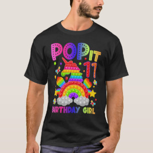 11e verjaardag Fidget Speelgoed Pop it Birthday Gi T-shirt