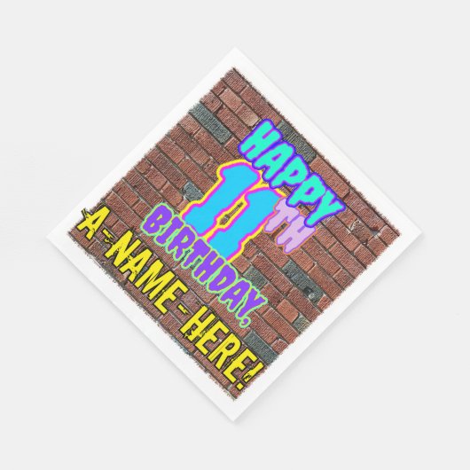 11e verjaardag ~ Fun, geïnspireerd door Urban Graf Servet (Hoek)