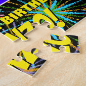 11e verjaardag: Fun, kleurrijk gevuurwerk Legpuzzel (Zijkant)