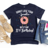 11e verjaardag Funny Donut Elfde BDay Party T-shirt