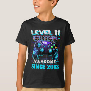 11e Verjaardag Gamer 11 Jaar Oud Grappig Bday Boy  T-shirt