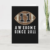 11e verjaardag, geboren in 2011 Football jongen, 1 Kaart (Voorkant)