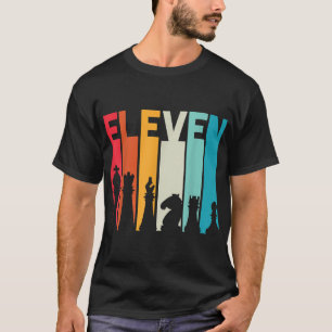 11e verjaardag Gift Chess Player Retro Board Game T-shirt