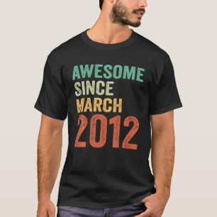 11e verjaardag Gifts Girls Boys Geweldige sinds ma T-shirt
