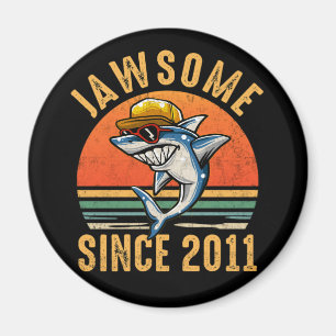 11e verjaardag Haai 11 jaar Jawsome sinds 2011 Magneet