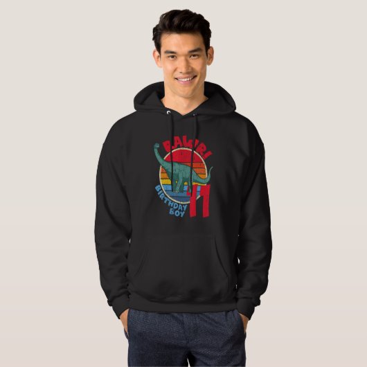 11e verjaardag ik Rawr! Brachiosaurus I Hoodie (Voorkant volledig)