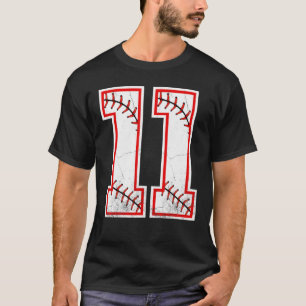 11e verjaardag Jongen Baseball 11 jaar oud honkbal T-shirt