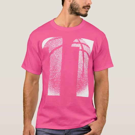 11e Verjaardag Jongen Basketbal Speler Basketbal 1 T-shirt (Voorkant)