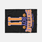 11e Verjaardag Jongen Bysketbyll Lover 11 jaar oud Fleece Deken (Voorkant (Horizontaal))