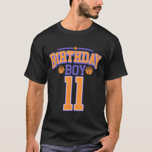 11e Verjaardag Jongen Bysketbyll Lover 11 jaar oud T-shirt