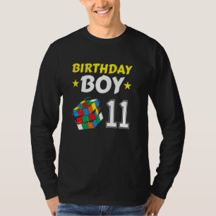 11e Verjaardag Jongen Cubing Puzzel Speed Cubing 1 T-shirt